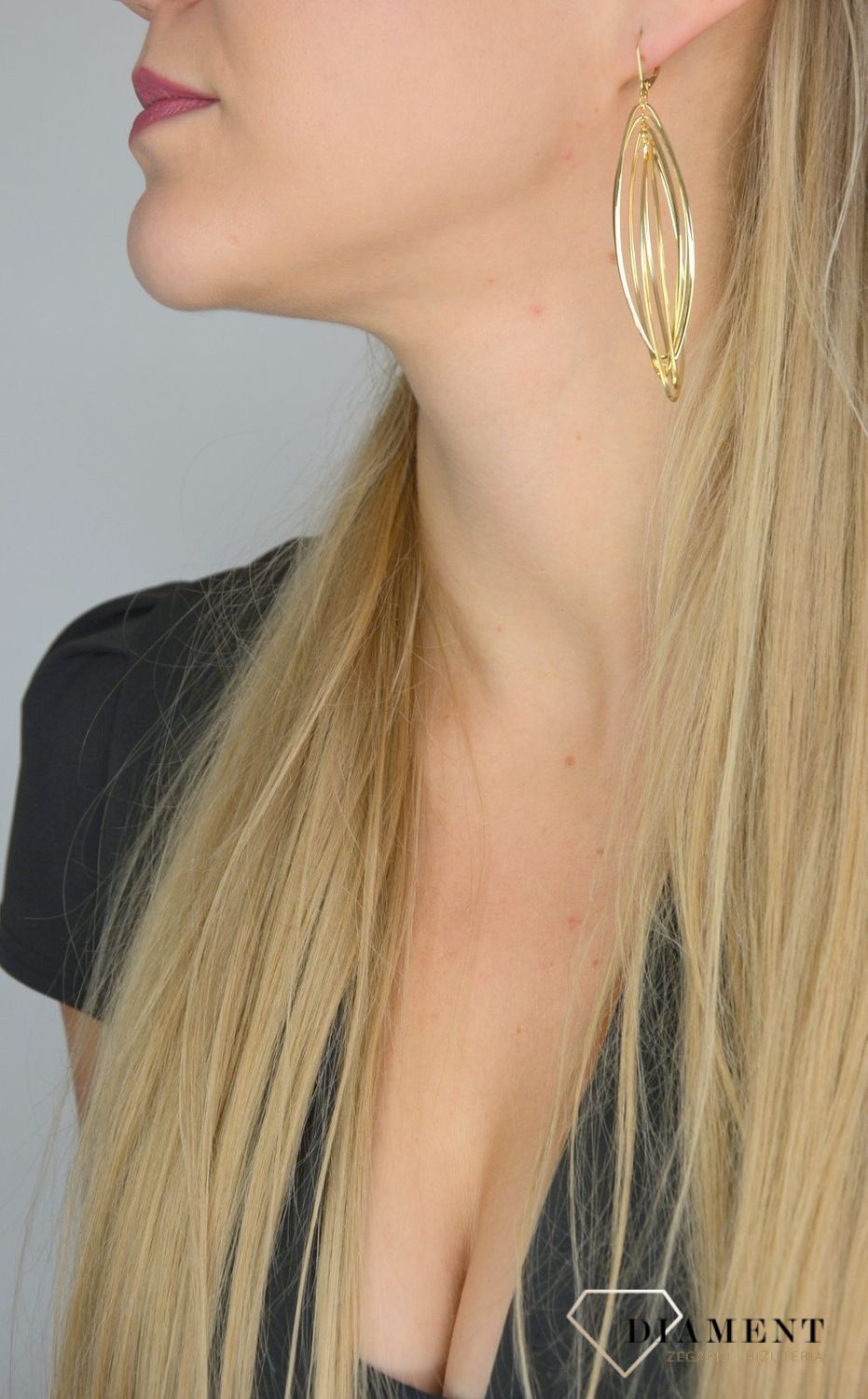 Złote kolczyki 585 bankietowe DIA-KLC-C5LBLAS-377-YM OR204623.jpg